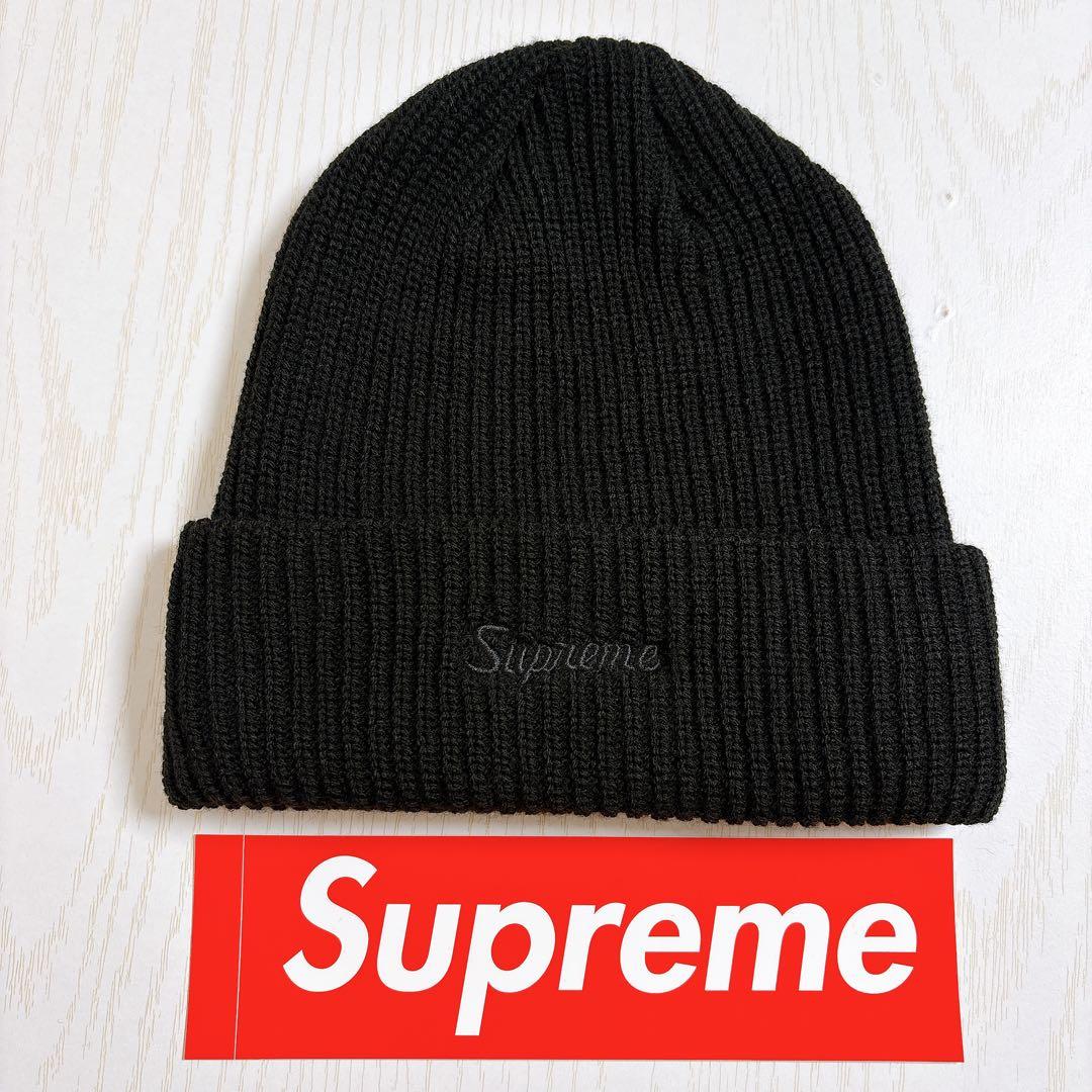 Supreme Loose Gauge Beanie カナダ製　ブラック　黒