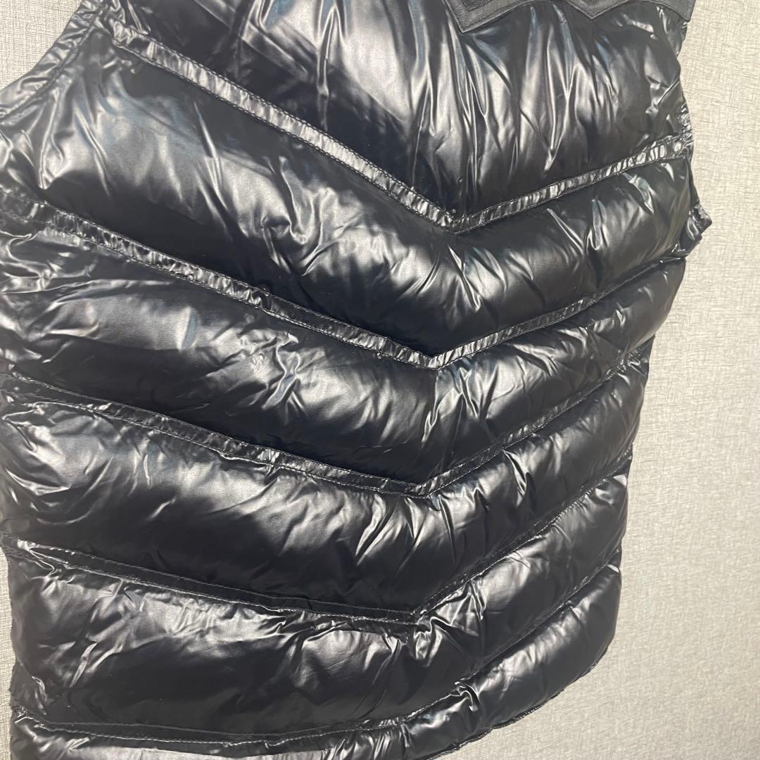 JACKROSE ジャックローズ　豚革　ブラック レザー ダウンベスト L