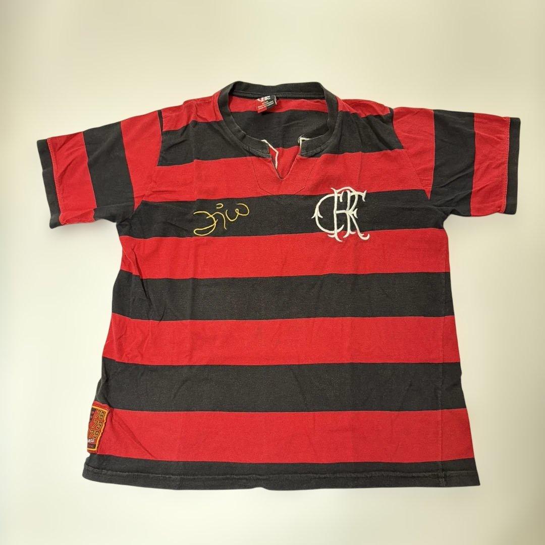 ジーコ10番フラメンゴ公式 サイン刺繍入り サッカーユニフォーム