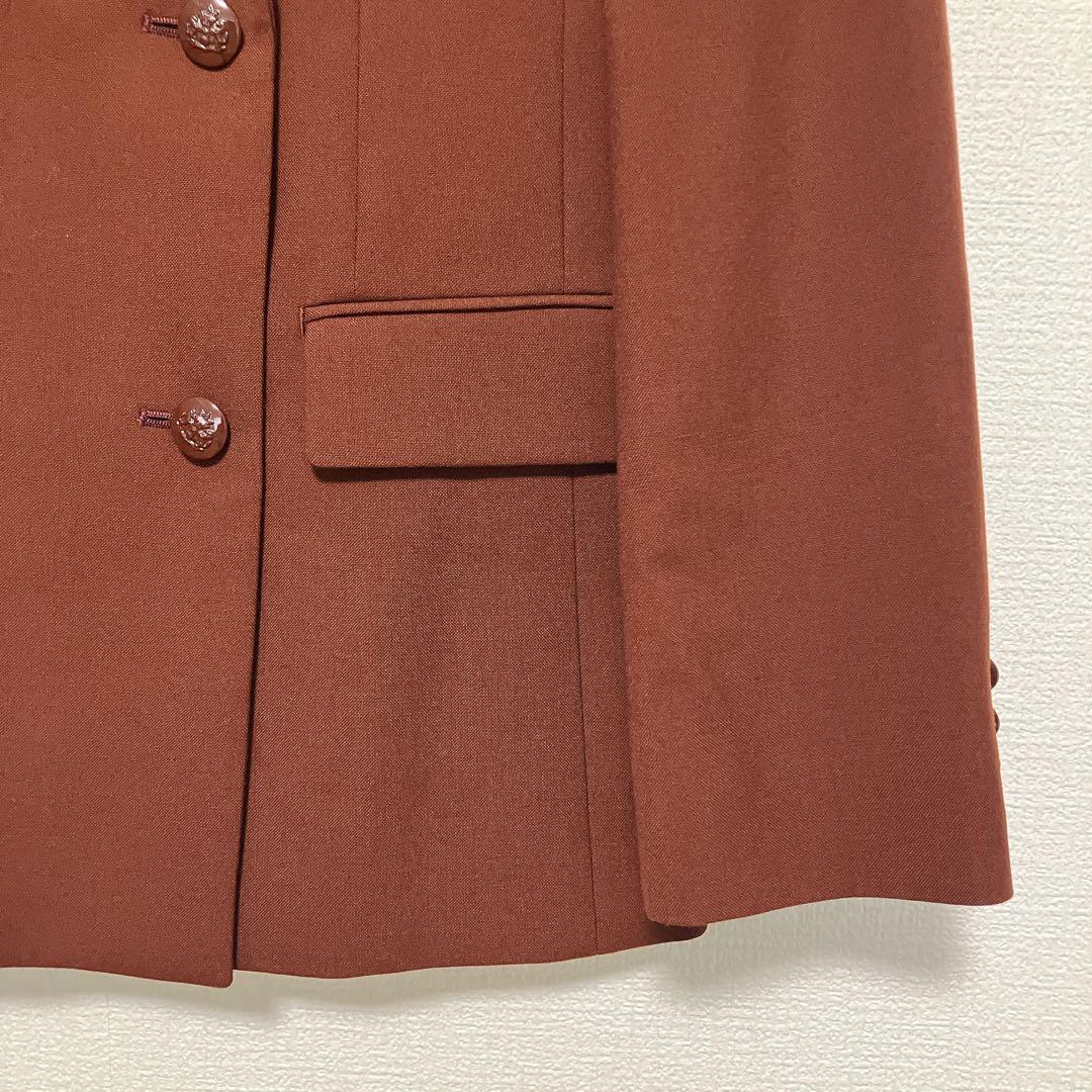 25AW【新品】アナイ　マットクロスピークドラペル ジャケット　ブラウン　36