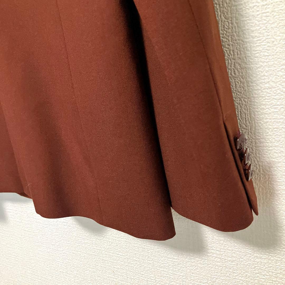 25AW【新品】アナイ　マットクロスピークドラペル ジャケット　ブラウン　36