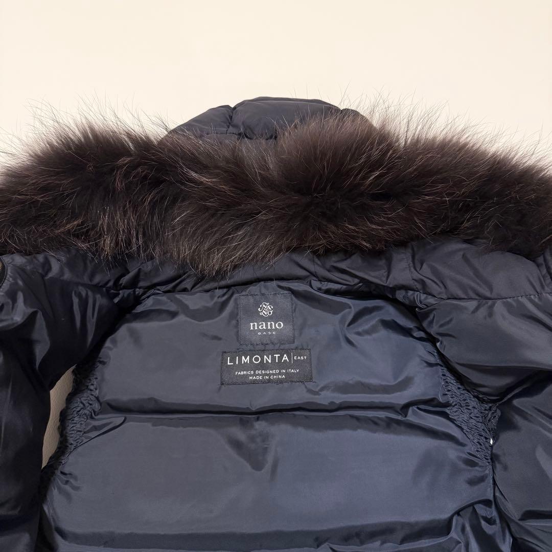 極美品 ナノユニバース　リモンタ　LIMONTA ダウンベスト M ネイビー
