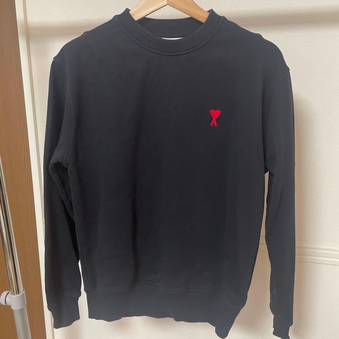 ami クルーネックトレーナー ブラック