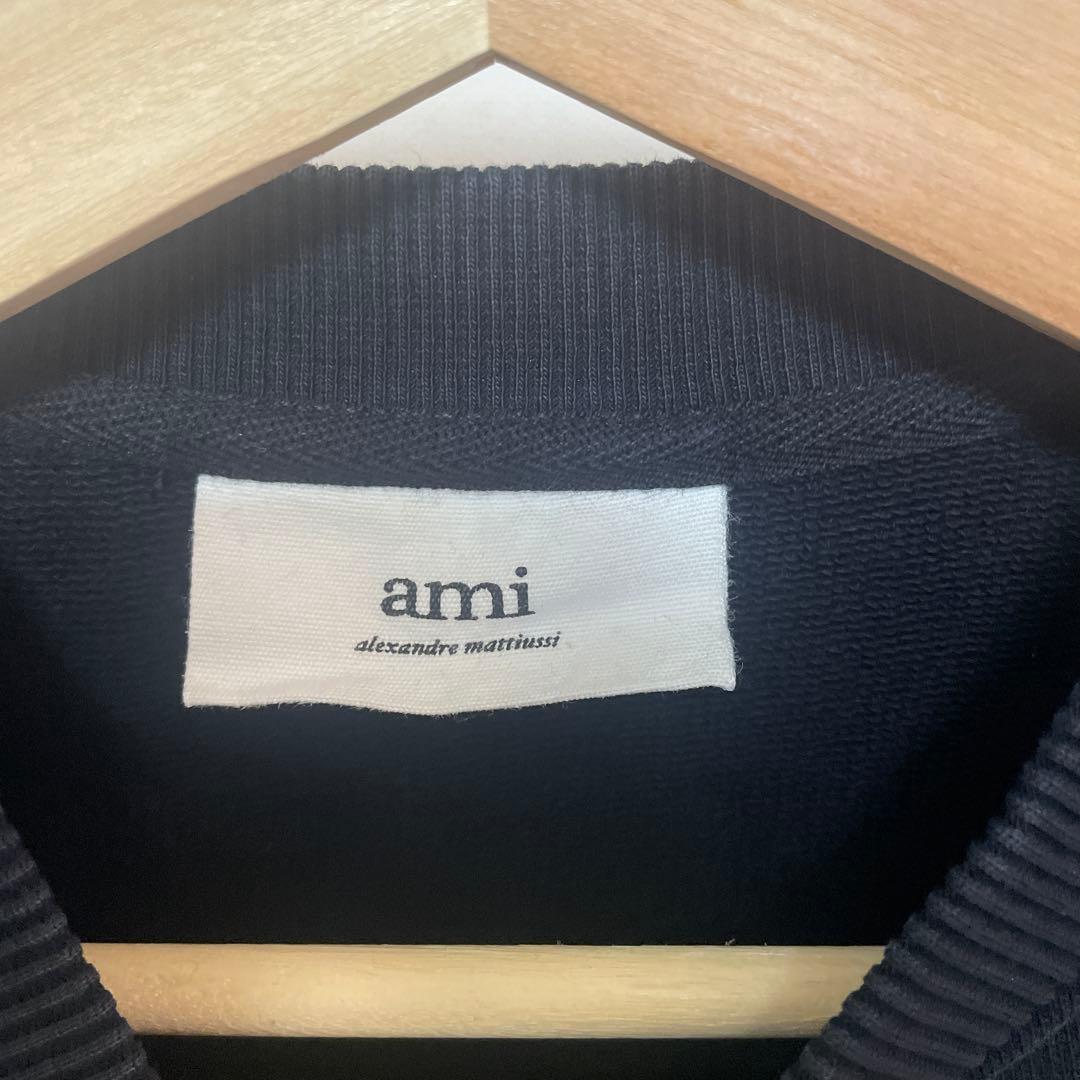 ami クルーネックトレーナー ブラック