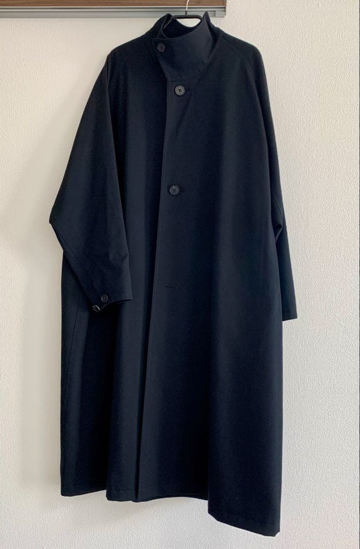 【CABaN】ウールギャバジン スタンドカラーコート