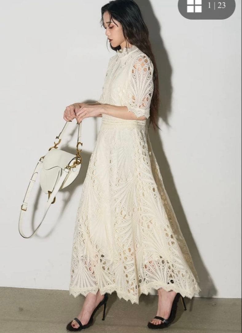 （ほぼ未使用）ANDREA&Co エンブロイダリードレス