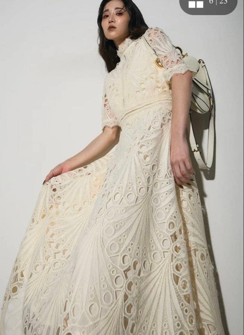 （ほぼ未使用）ANDREA&Co エンブロイダリードレス