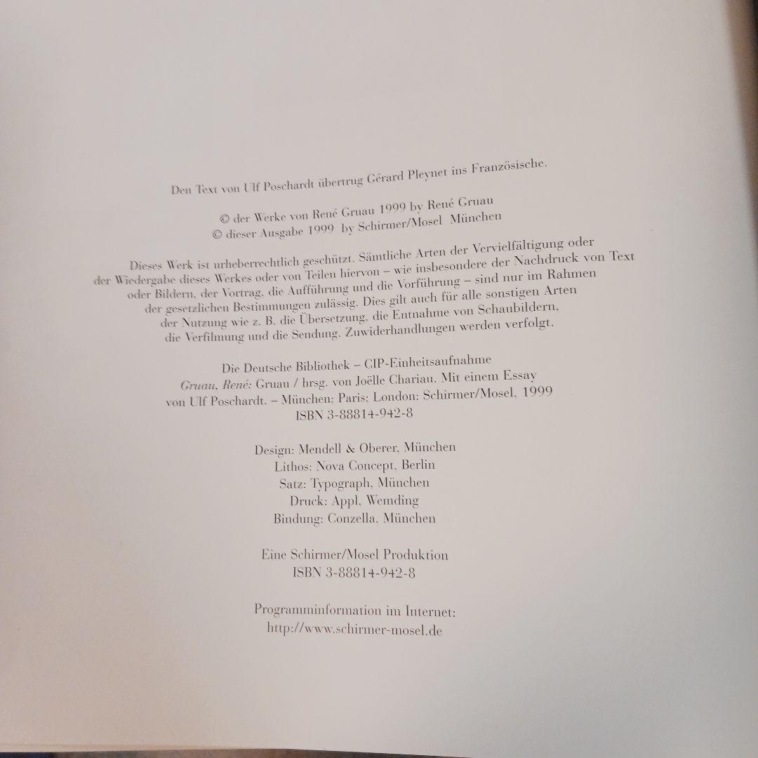 GRUAU アート作品集 SCHIRMER/MOSEL