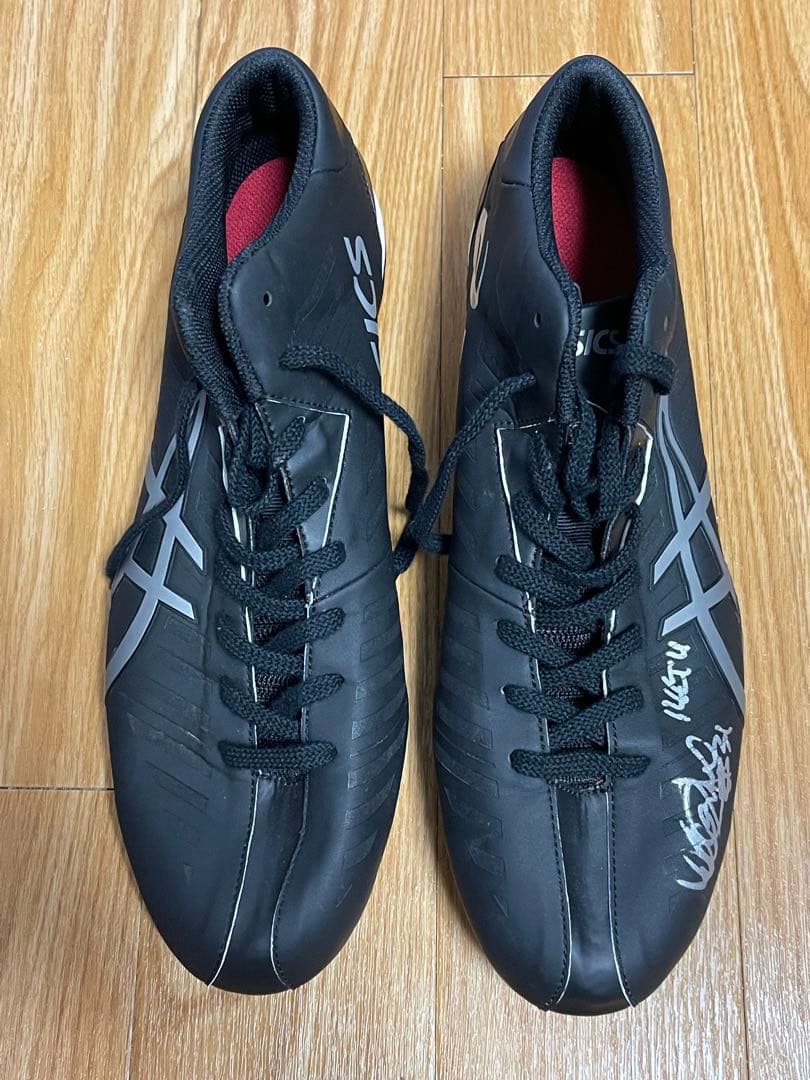 イチロー　2014年ゲーム実使用サイン入りスパイク　サイン入り証明書付き