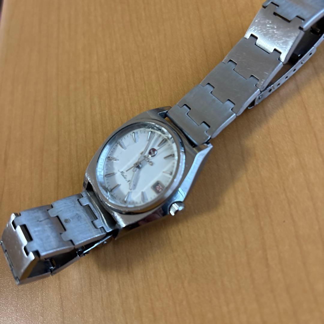 値下美品稼働R A DＯ希少マリックNＦ自動巻赤字デイトカットガラスメンズ腕時計