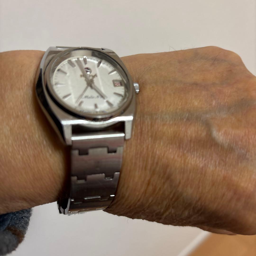 値下美品稼働R A DＯ希少マリックNＦ自動巻赤字デイトカットガラスメンズ腕時計