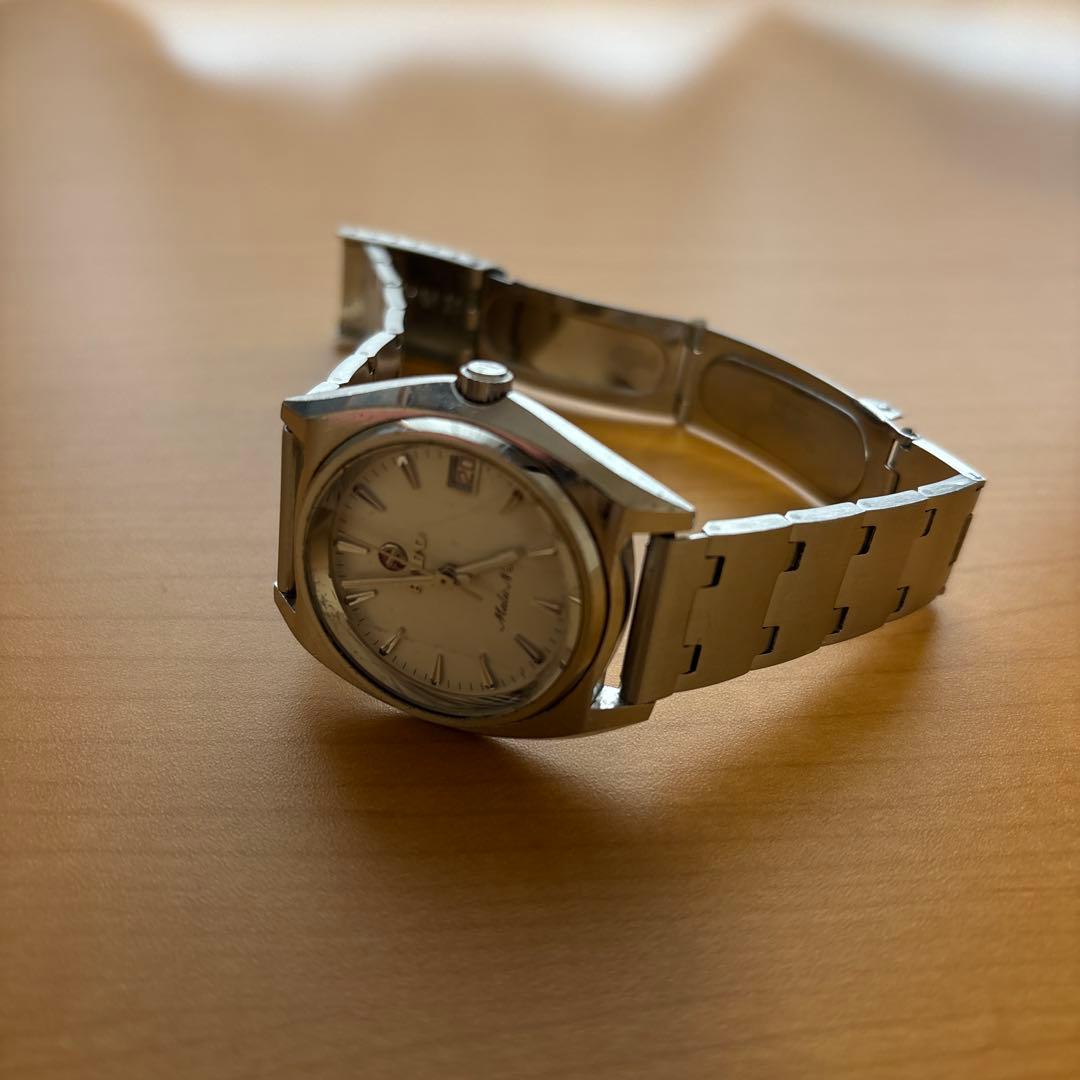 値下美品稼働R A DＯ希少マリックNＦ自動巻赤字デイトカットガラスメンズ腕時計