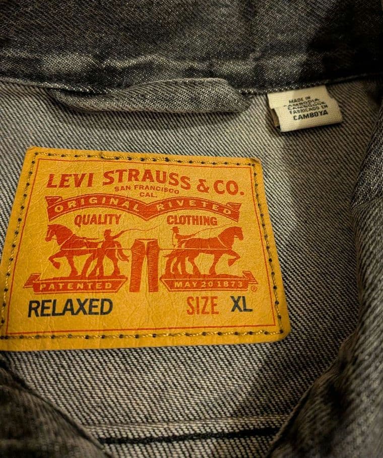 Levi's リラックスフィット デニムジャケット XL ダークグレー