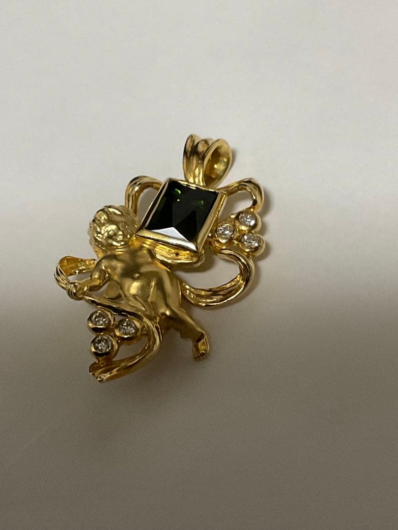 k18 ペンダントトップ　トルマリン