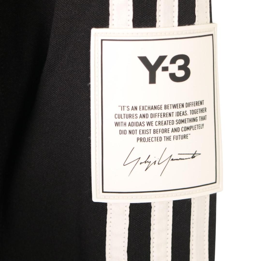 パンダ Y-3 ワイスリー トラックジャケット ストライプ ラバーロゴ 黒