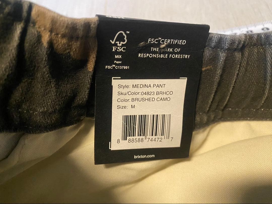 BRIXTON MEDINA PANT WASHED CAMO 新品未使用