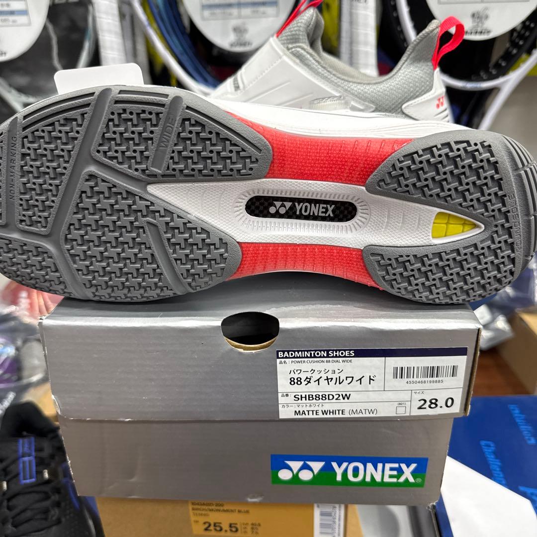 YONEX SHB88D2W バドミントンシューズ 28.0cm