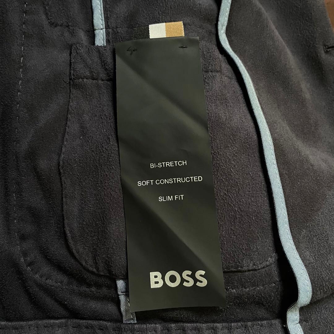 現行タグ ヒューゴボス PUスエード テーラードジャケット ブートニエール