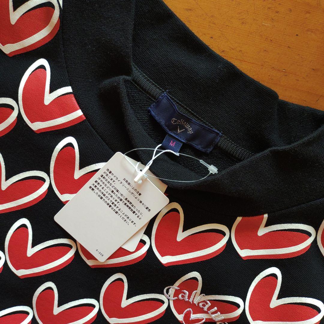 Callaway ハート柄 長袖　トレーナー　スウェット　ラブキャロウェイ　М