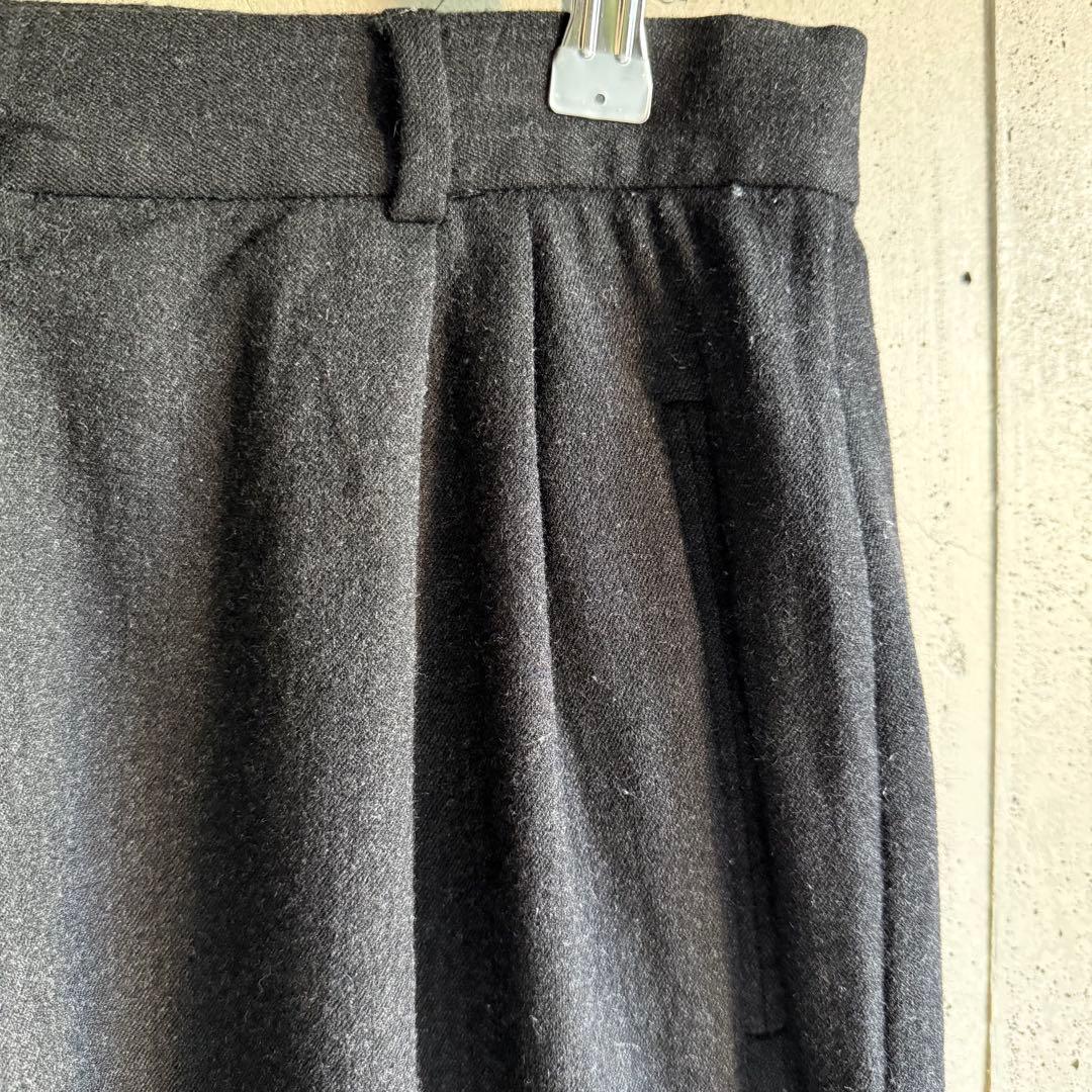 パンツ GIORGIO ARMANI pure new wool tuck slacks