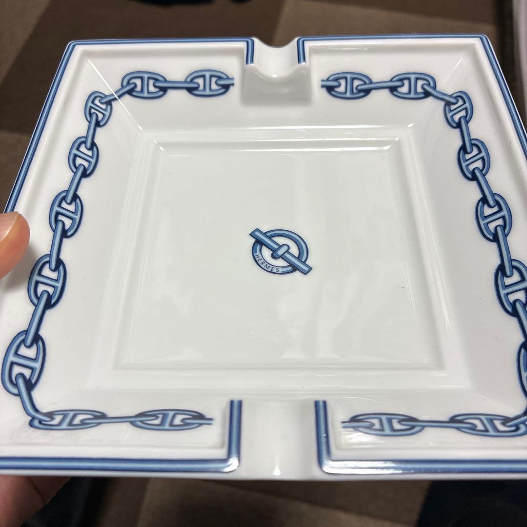 HERMES シェーヌダンクル　チェーンパターン 灰皿