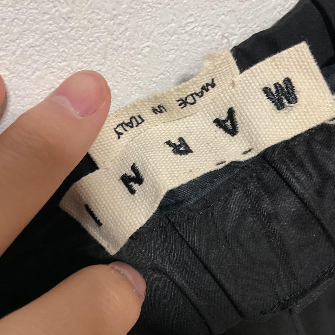 トオルちゃん 着用数日 美品 マルニ サイドライン パンツ ブラック