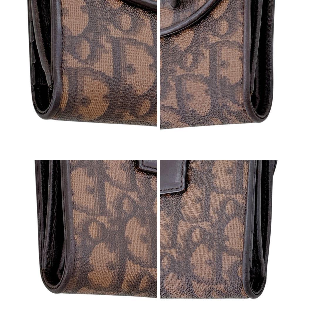 希少/クリスチャンディオール/二つ折り財布/トロッター柄/オブリーク/モノグラム