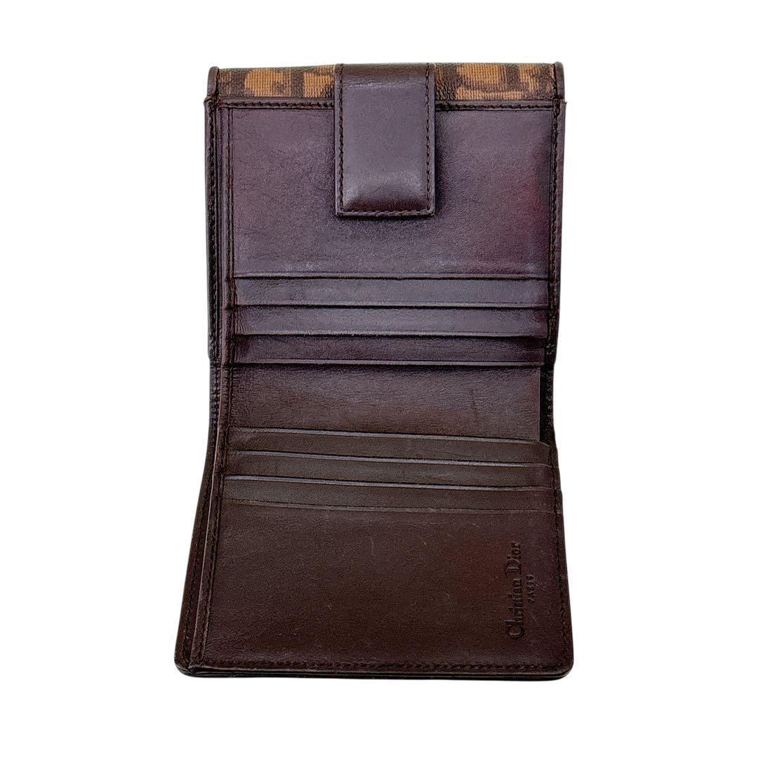 希少/クリスチャンディオール/二つ折り財布/トロッター柄/オブリーク/モノグラム