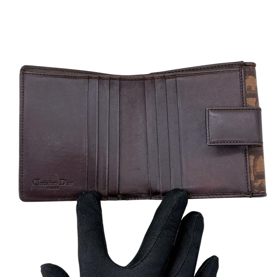 希少/クリスチャンディオール/二つ折り財布/トロッター柄/オブリーク/モノグラム