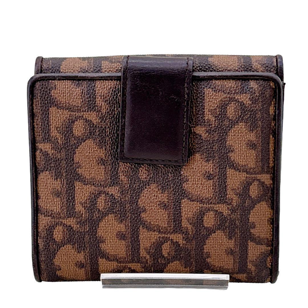 希少/クリスチャンディオール/二つ折り財布/トロッター柄/オブリーク/モノグラム