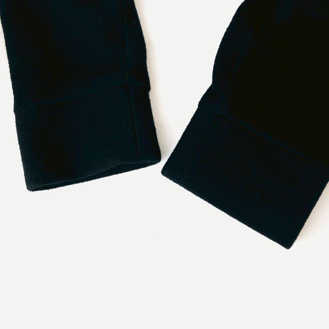 美品✨️ティッカ　テントコート　ダブルブレスト　オーバーサイズ　ロング　ブラック