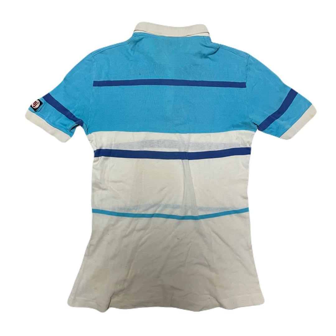 希少　70s FILA BJ BORG ボーダーポロシャツ フィラ イタリア製