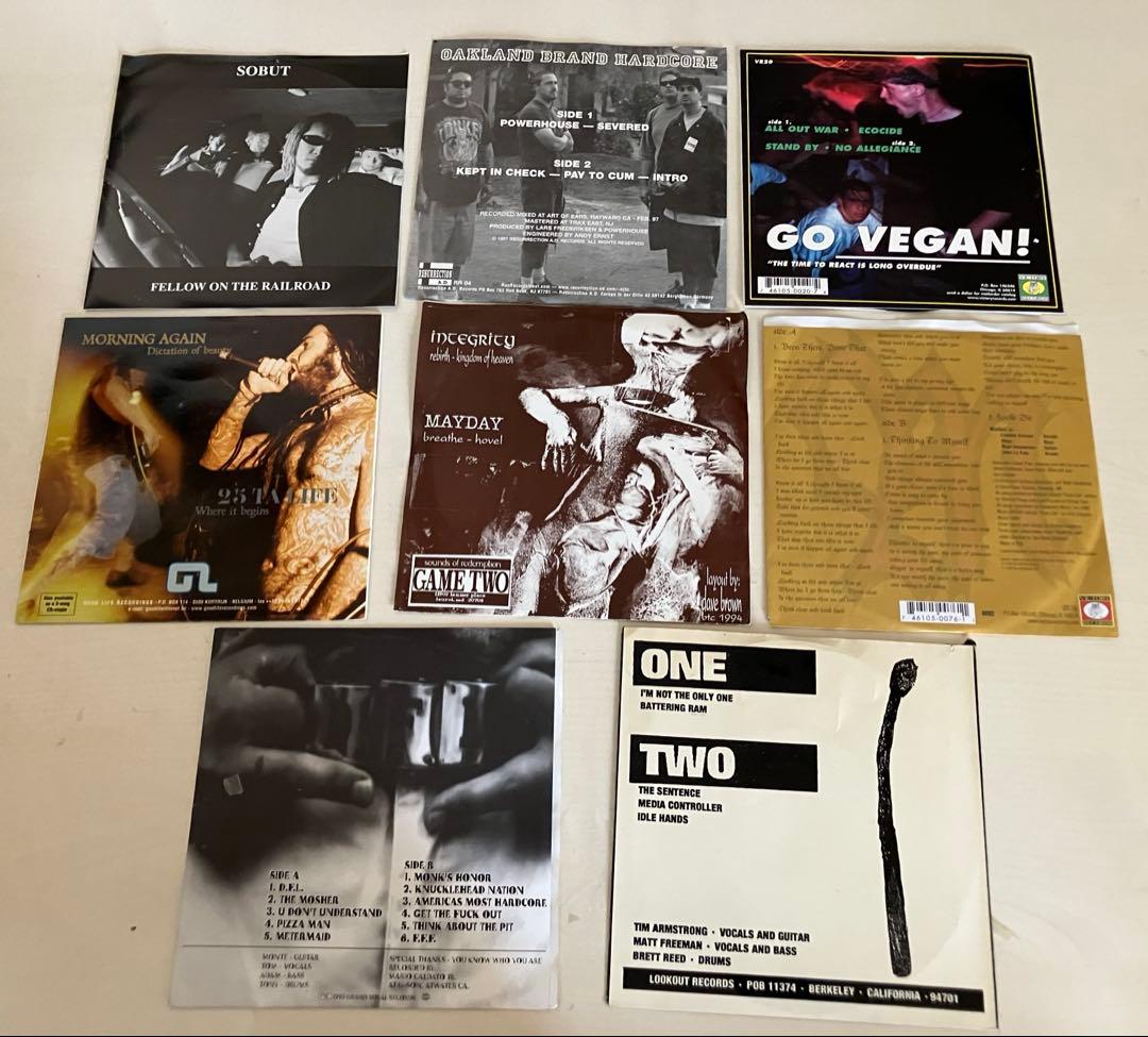 【まとめ売り】シングルレコードコレクション8枚セットハードコア パンク7inch
