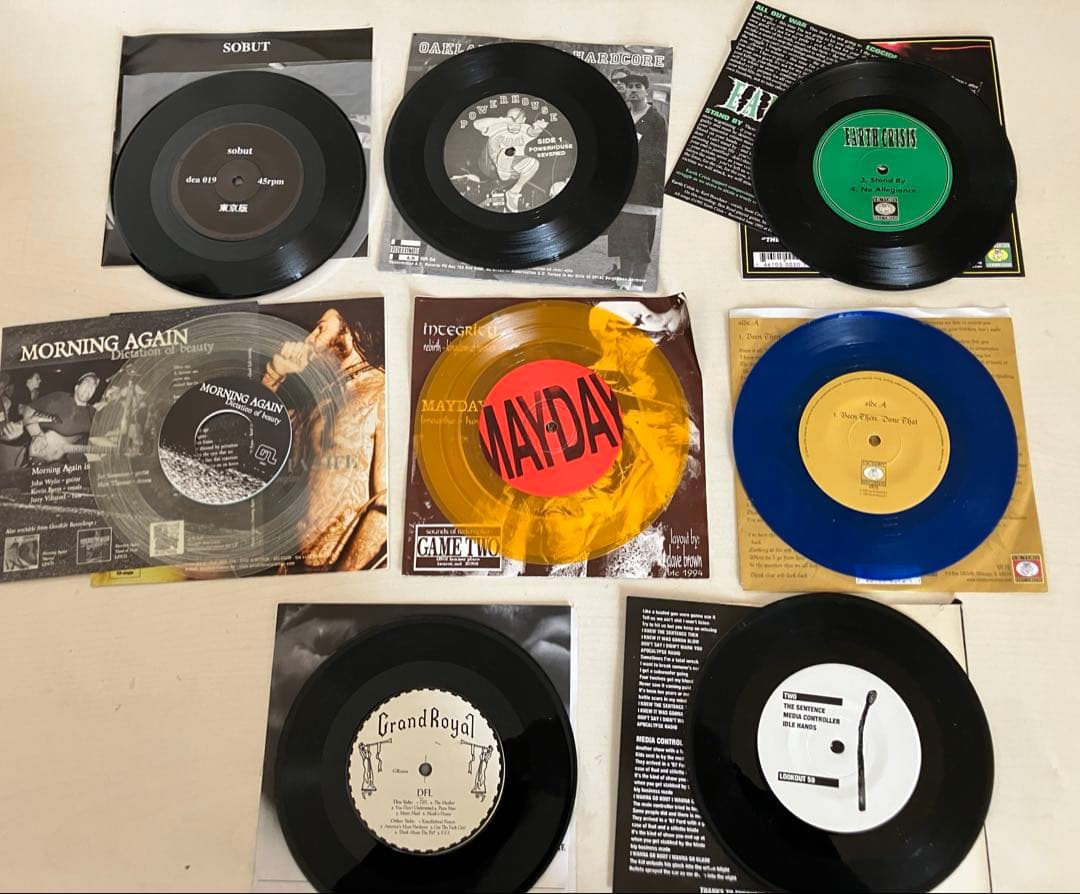 【まとめ売り】シングルレコードコレクション8枚セットハードコア パンク7inch