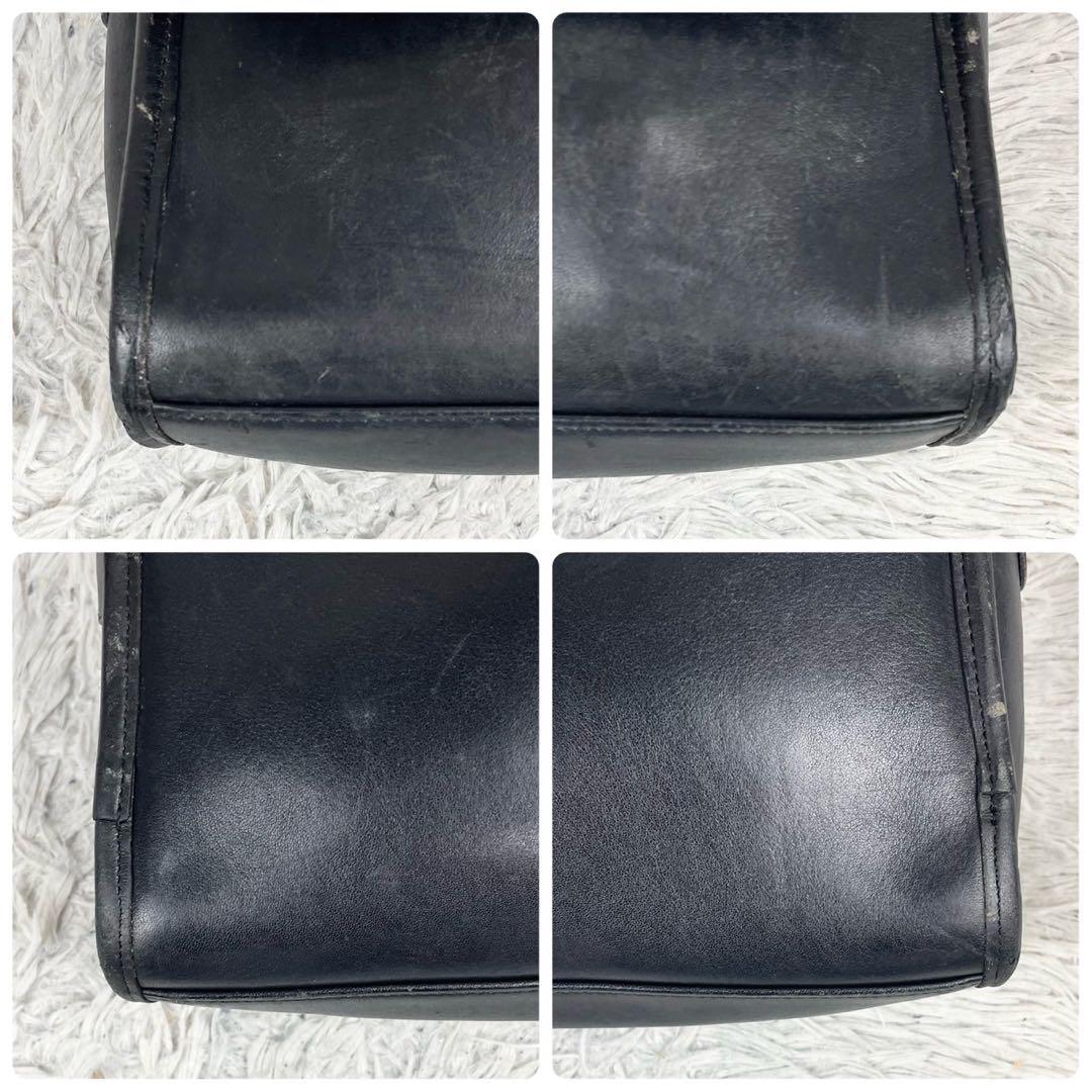 オールドコーチ レザー 2WAY ショルダーバッグ ファスナー ブラック