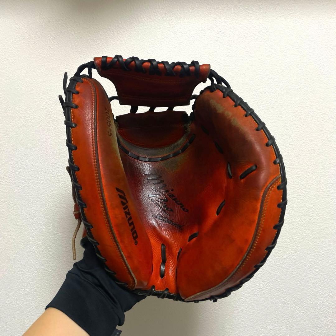 ミズノプロ 読売 阿部慎之助選手 実使用 硬式 キャッチャーミット 2005年