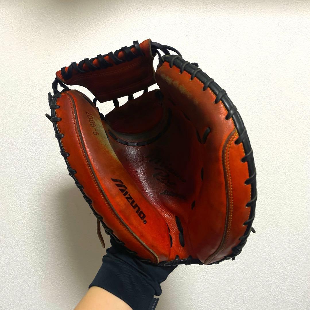 ミズノプロ 読売 阿部慎之助選手 実使用 硬式 キャッチャーミット 2005年