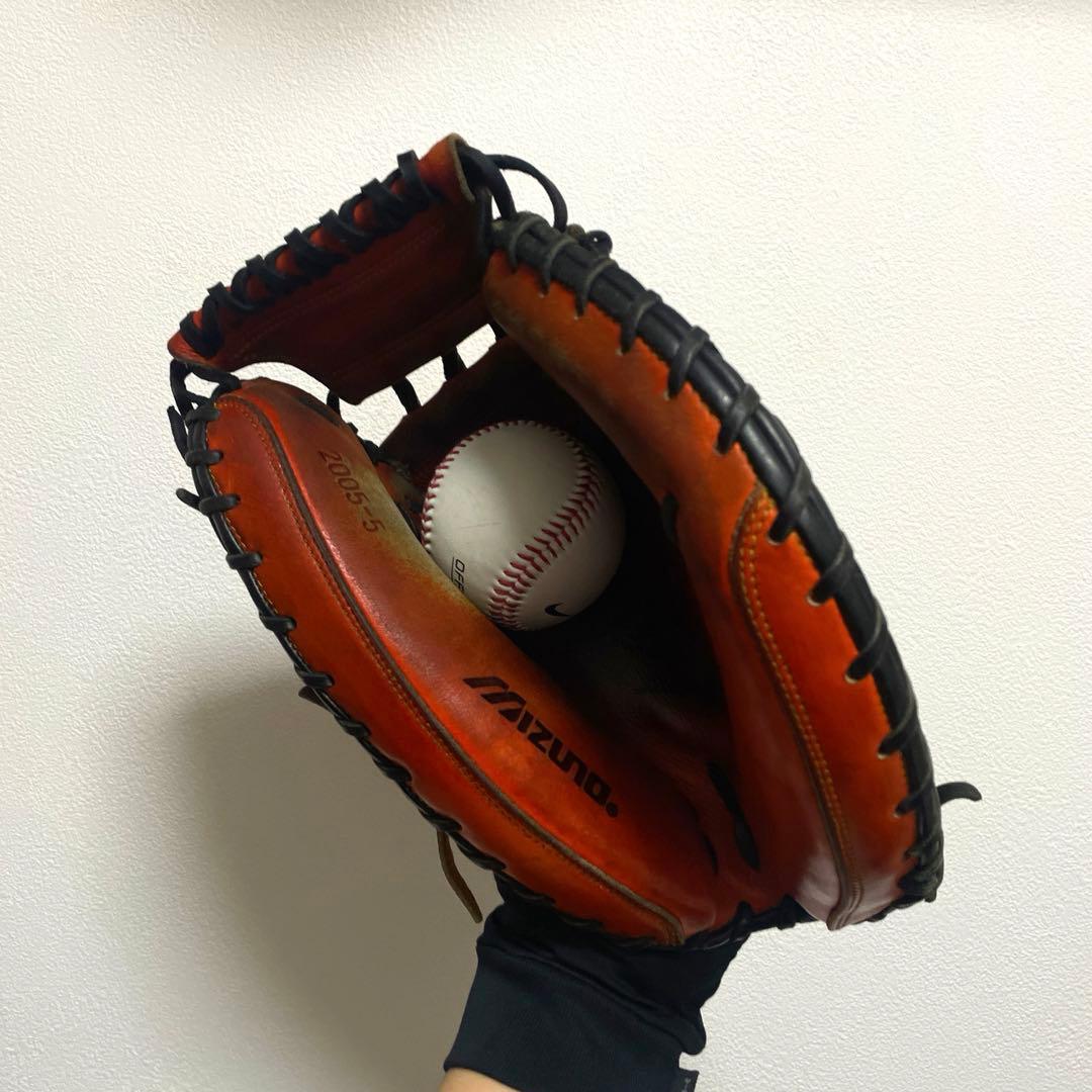 ミズノプロ 読売 阿部慎之助選手 実使用 硬式 キャッチャーミット 2005年