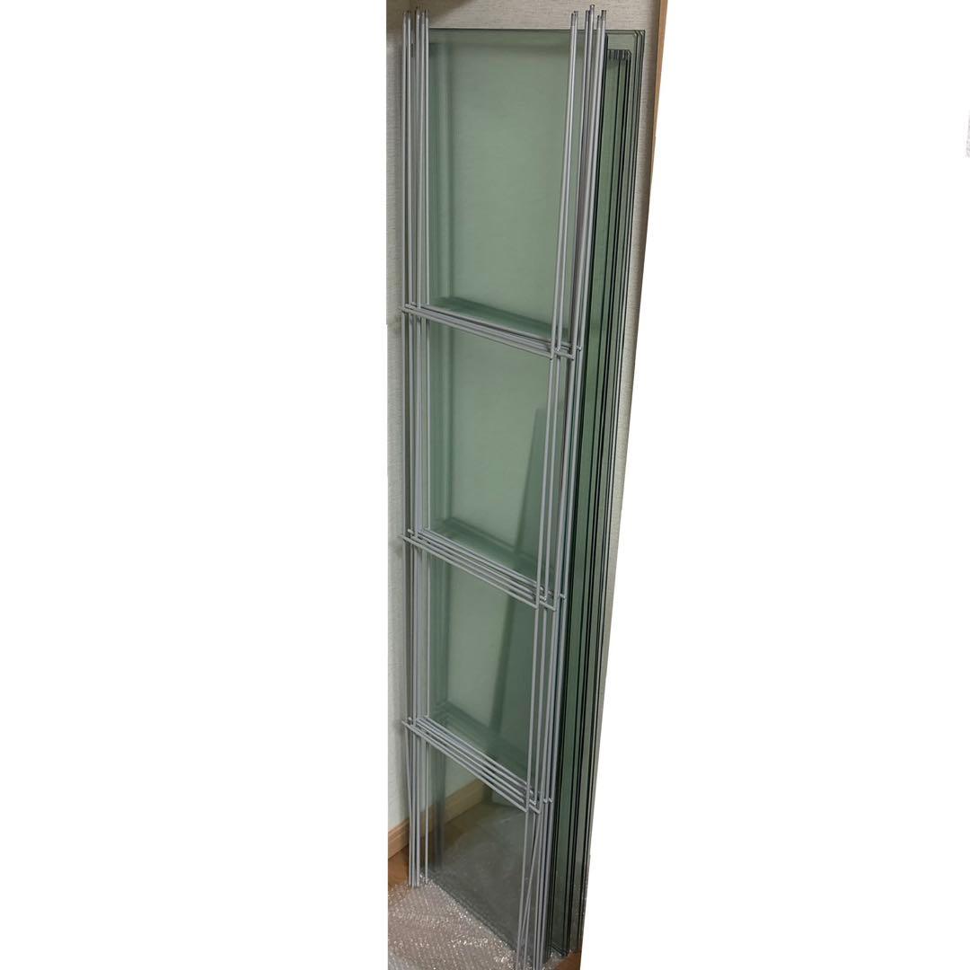 IKEA デトルフ ホワイト 3台 ガラス扉キャビネット コレクションケース