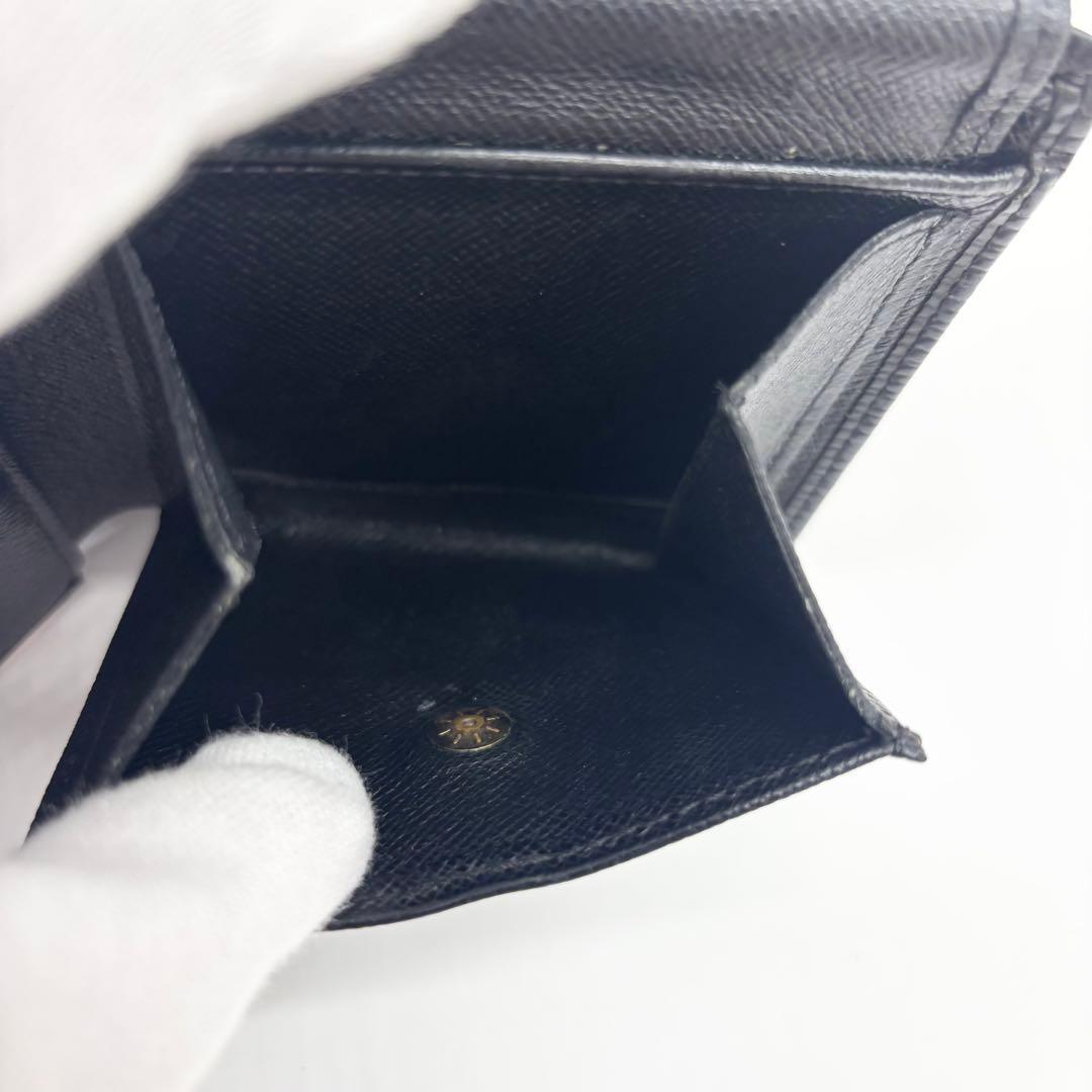 ✨超美品✨ルイヴィトン　ポルトフォイユマルコ　エピ　ブラック　折り財布