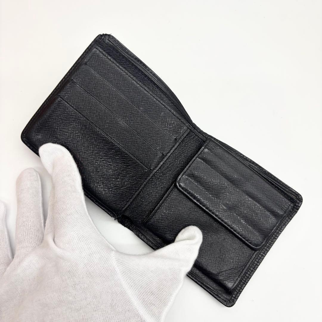 ✨超美品✨ルイヴィトン　ポルトフォイユマルコ　エピ　ブラック　折り財布