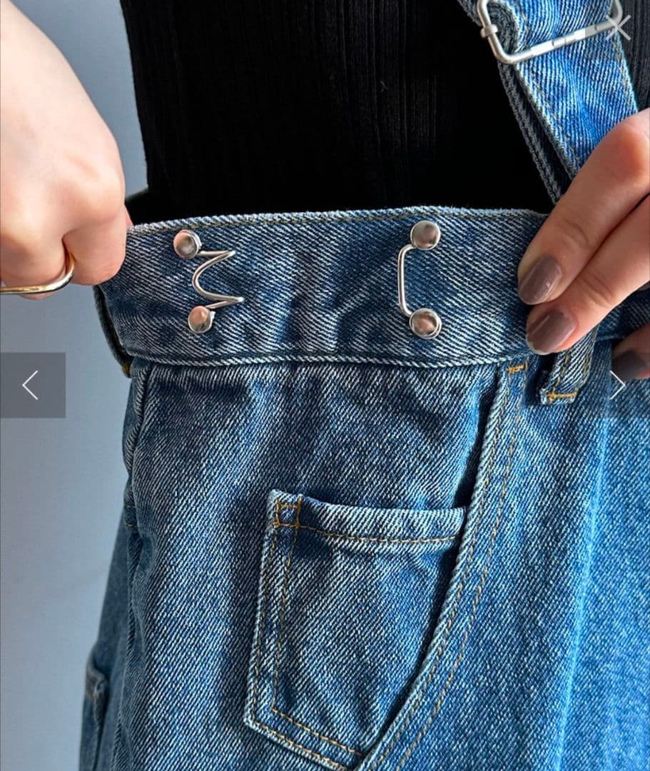 デニムサロペット　オーバーオール　新品未使用　doudou