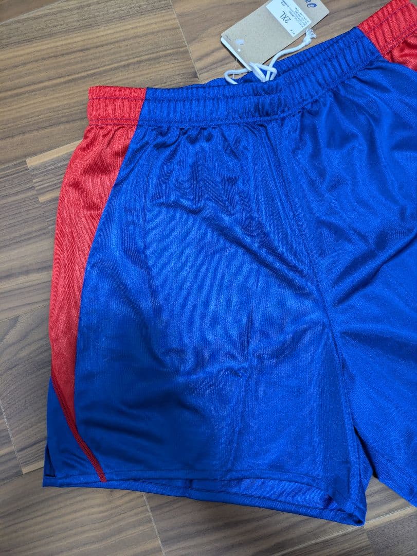 ☆限定ブルー×レッド　アシックス　バレーボール　ゲームパンツ　パンツ　国体