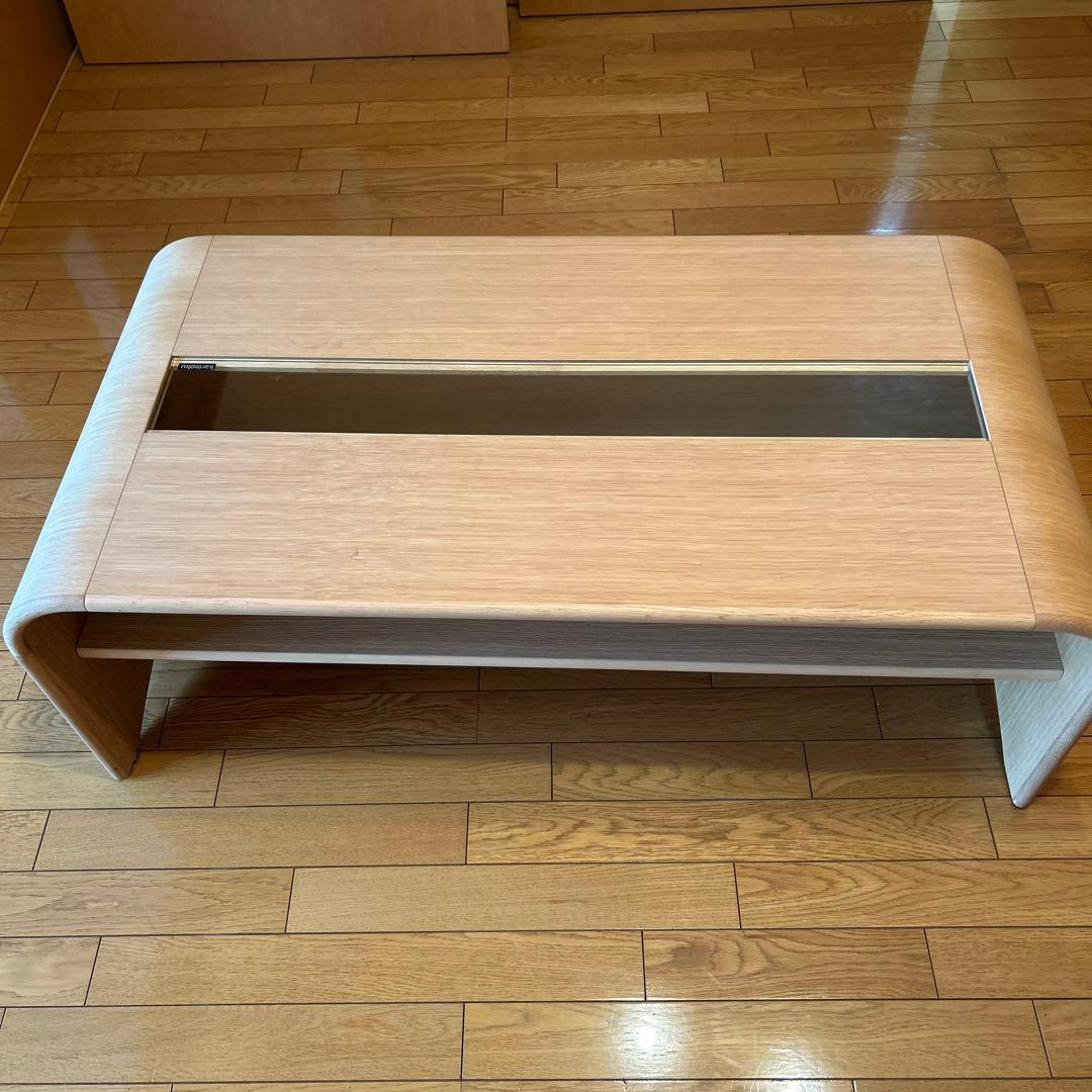 【美品】karimoku カリモク コーヒーテーブル　曲木　ナチュラルカラー