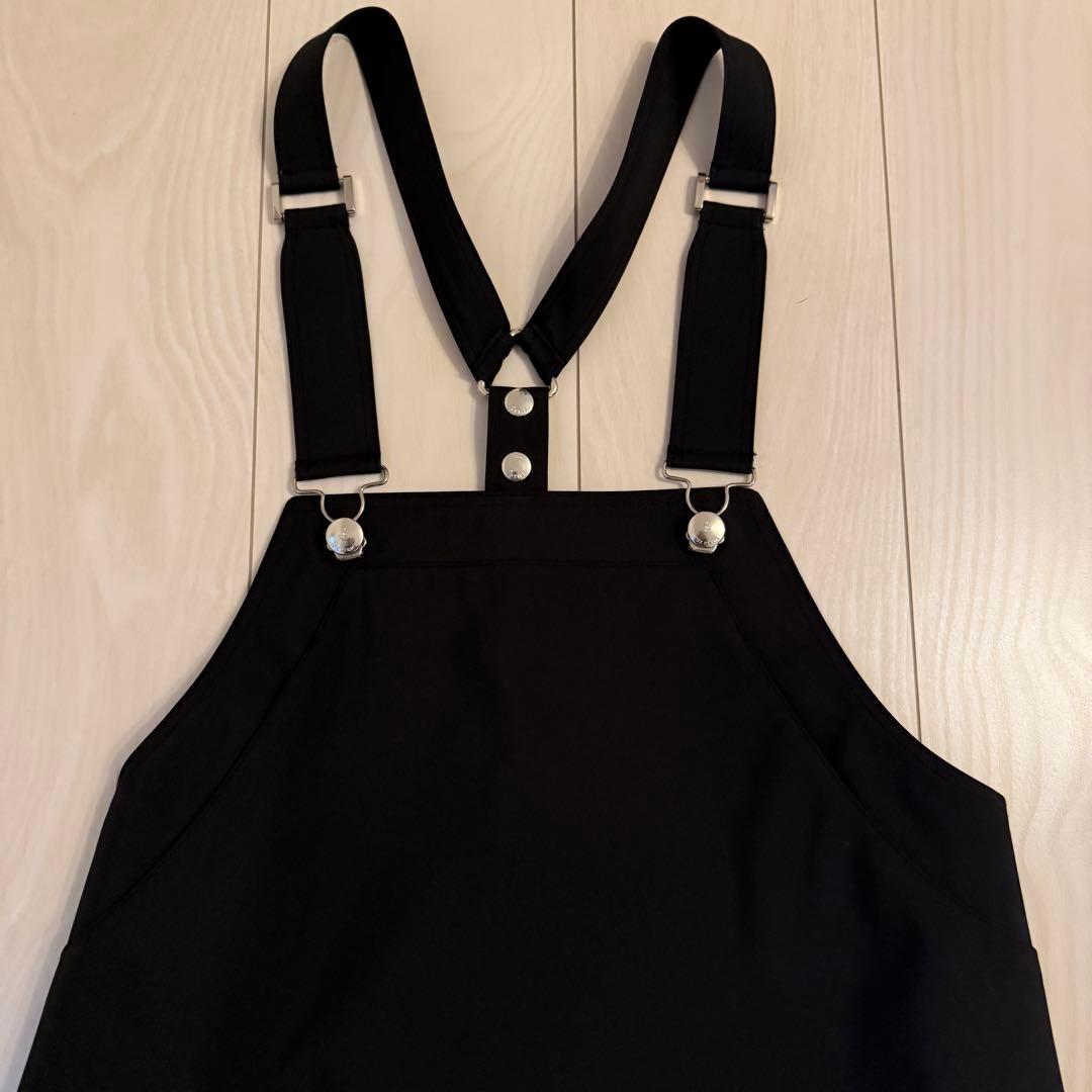 美品【THE RERACS】ジャンパースカートサロペットワンピース　ブラック