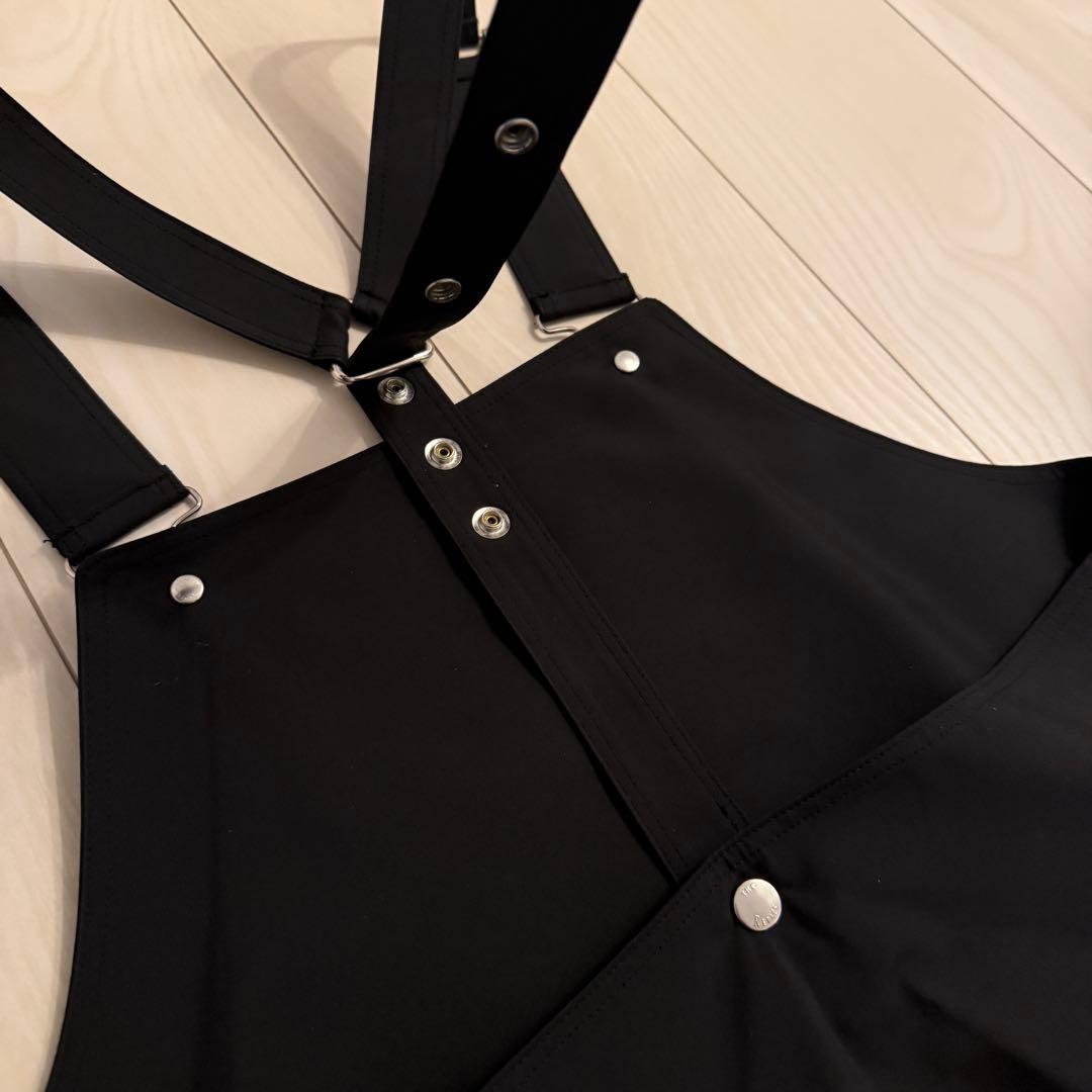 美品【THE RERACS】ジャンパースカートサロペットワンピース　ブラック