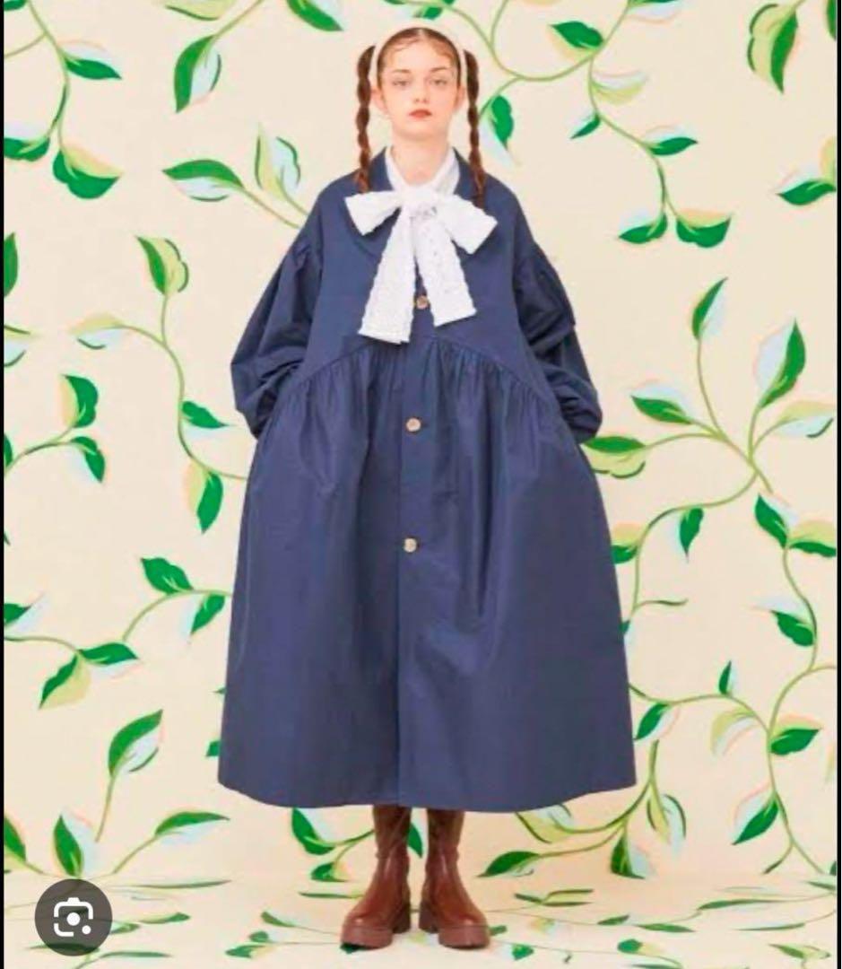 美品タグ付◆poppy スプリングコート　バルーンスリーブ　フレア　あさぎーにょ