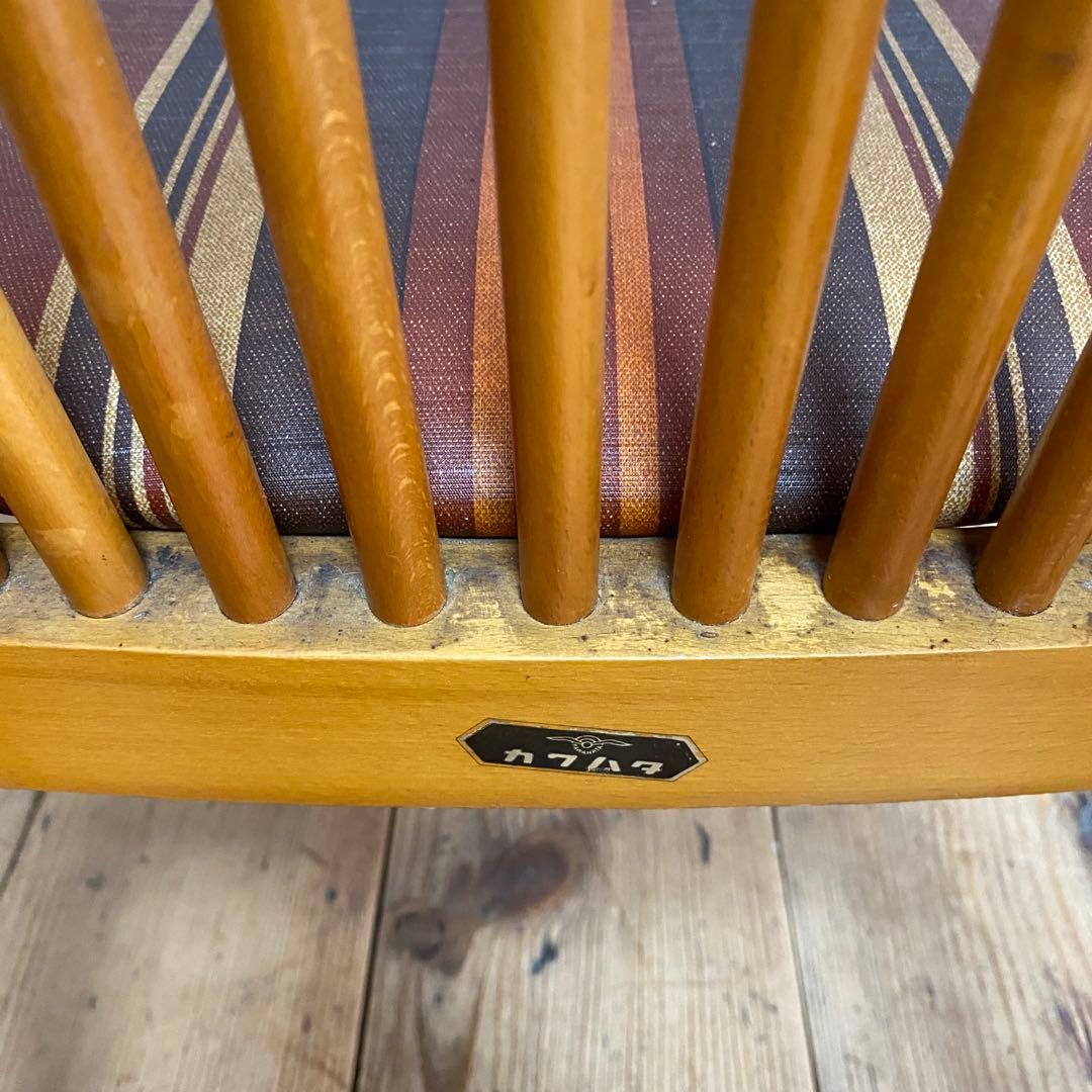 2脚セット ヴィンテージ ダイニングチェア 椅子 木製 レトロ モダン y110