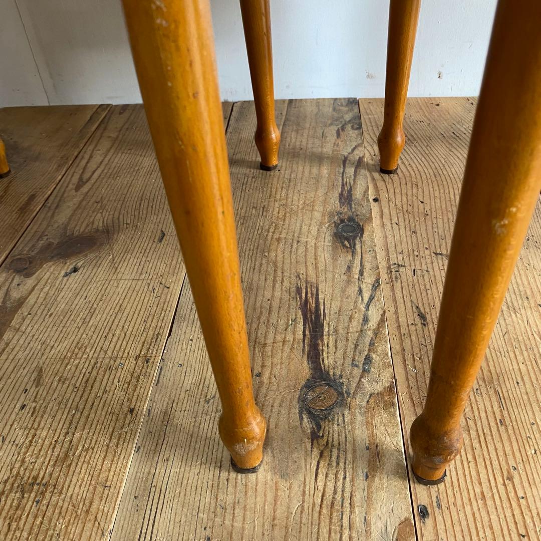 2脚セット ヴィンテージ ダイニングチェア 椅子 木製 レトロ モダン y110