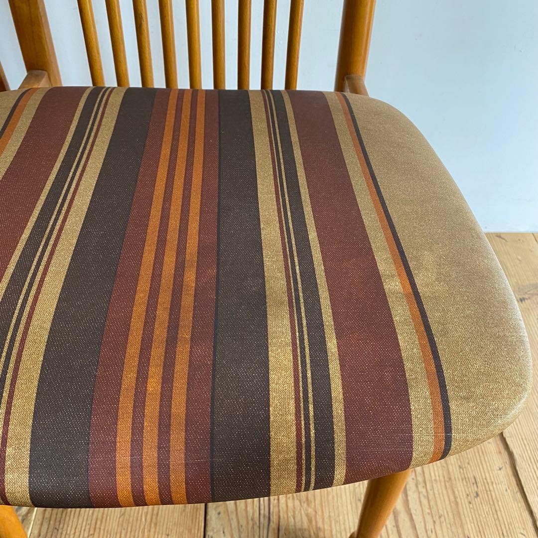 2脚セット ヴィンテージ ダイニングチェア 椅子 木製 レトロ モダン y110